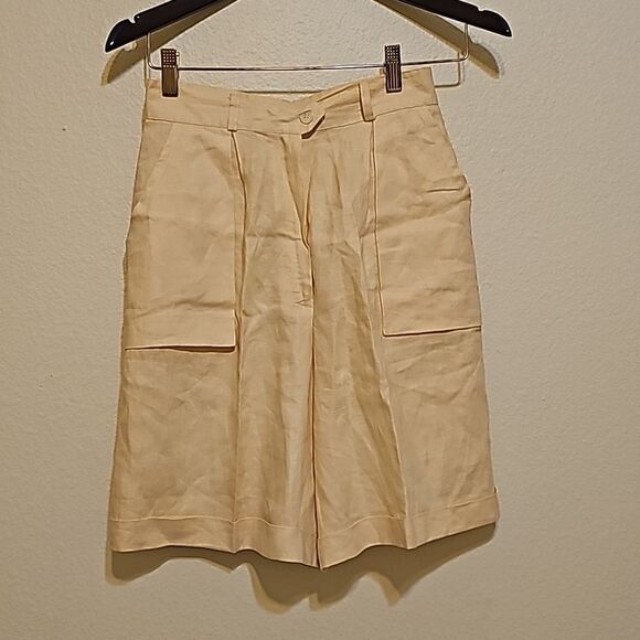 CYGNE DESIGN DIANE B LINEN VINTAGE SHORTS SIZE 6 - Picture 1 of 12